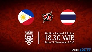 Live Streaming RCTI Piala AFF 2018, Filipina vs Thailand, Rabu Pukul 18.30 WIB