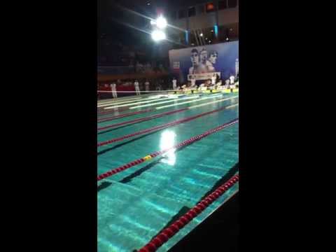 Série 4/7 - 100m brasse messieurs - Championnats de France (50m) Natation 2013