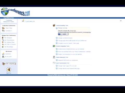 WebConference.com lets you brand your account for FREE! Mac and Windows Compatible.