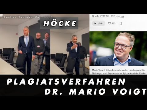Björn HÖCKE zum Plagiatsverfahren Dr. MARIO VOIGT CDU Ministerpräsident Thüringen - TU Chemnitz AfD