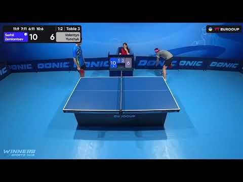 18:00 Serhii Zemiantsev - Valentyn Yunchyk 01.09.2023 TT Euro.Cup  Ukraine Star. TABLE 3
