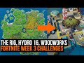 The Rig, Hydro 16, and Logjam Woodworks Locations | FORTNITE SEASON 2 WEEK 3