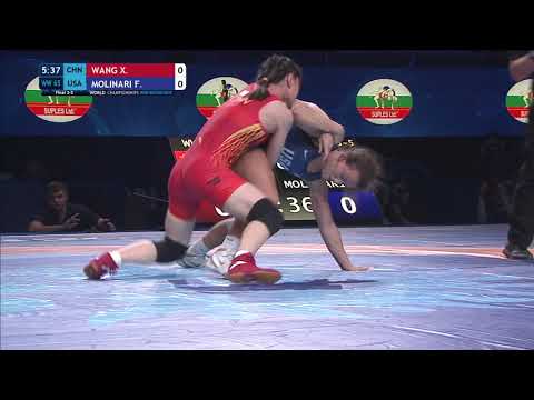 BRONZE WW - 65 kg: X. WANG (CHN) v. F. MOLINARI (USA)