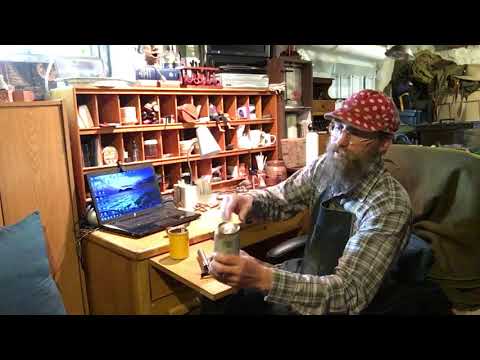 Old gowrie with a beer