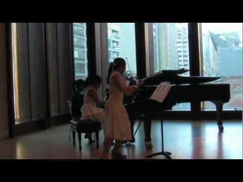Annie and Emma Play Mendelssohn Violin Sonata in F & Beethoven Violin Sonata No. 7 in C minor
