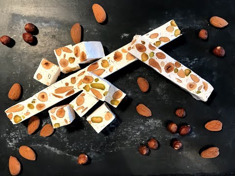 Nougat de Montélimar (nougat mou).