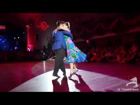  Sebastian Achaval  and  Roxana Suarez  are  dancing  to  "  Parque Patricios  "  by  Francisco Canaro  at  Lisbon International Tango Festival  in  2016