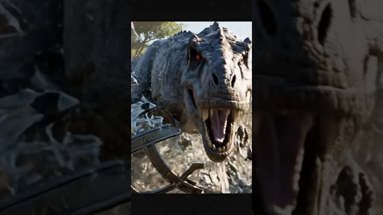 #jurassicworld ジュラシックワールドのティラノサウルスがジャイロスフィアを破壊！#恐竜