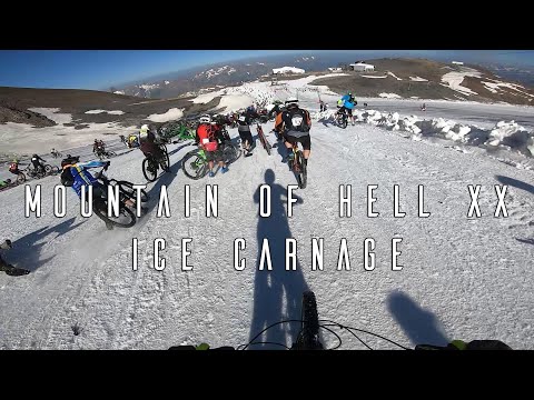 Mountain Of Hell XX 2019 - MOH - ICE CARNAGE - What a start ! Bowling bike crash !