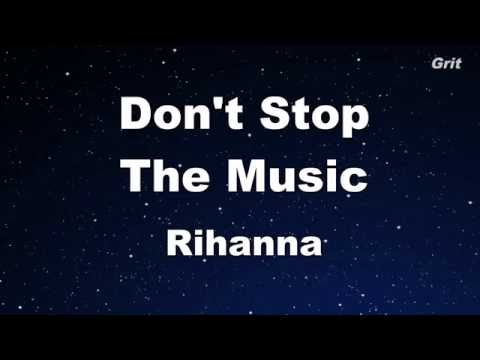 Don't Stop The Music - Rihanna Karaoke 【No Guide Melody】 Instrumental