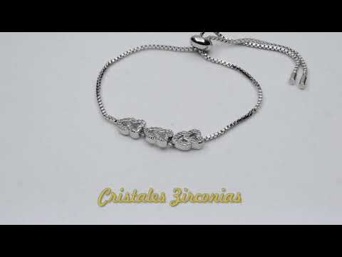 Pulsera corazones PL7136 R