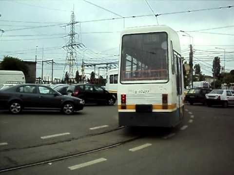 Tramvaiul V3A 93 EPC #014 pe linia 56 plecand din terminalul Republica