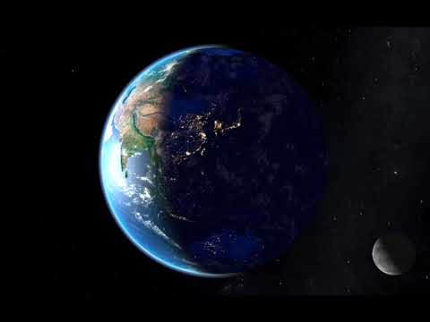 Earth rotating (1 hour)