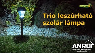 Videó: Kerti, leszúrható, napelemes szolár LED lámpa összeszerelés (Nortene Areis Trio)