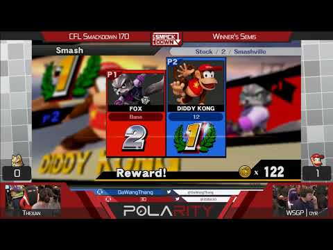 CFL Smackdown 170 WiiU - Thexan (Fox) vs WSGP | Dyr (Diddy Kong) - Winners Semis