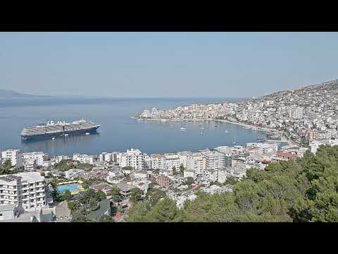 🇦🇱 SARANDA ALBANIA (AL), 2022 vista para a baía