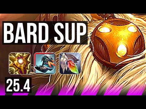 BARD & Caitlyn vs LUX & Kai'Sa (SUP) | 800+ games | KR Master | 25.4