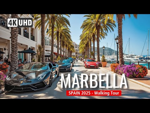MARBELLA Walking Tour 🌴 Spain 🇪🇸 | Walk Marbella 's Glamour, Old Town Charm & Mediterranean Vibes!