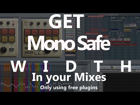 Maintain width and presence in mono. Mono safe melodic elements using only free plugins.