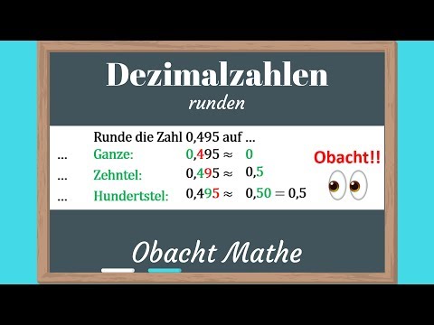 Dezimalzahlen RUNDEN ganz einfach mit dieser Anleitung | schnell & einfach erklärt | ObachtMathe