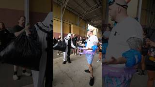 How WET is the Terrifier Haunted House at Halloween Horror Nights?! 🤿 #terrifier #arttheclown #HHN