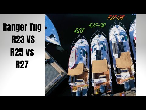 Comparison of the R23 vs R25 vs R27 outboard editions | Ranger Tug