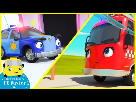 Emergency Services Rap | Go Buster | Baby Cartoons | Kids Videos | ABCs and 123s
