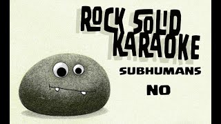 Subhumans - No (karaoke)