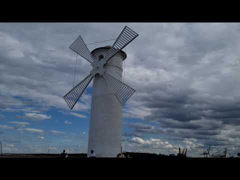Windmill shaped lightHouse in Świnoujście, Poland | Stawa Młyny | Swinemünde Tour 2021