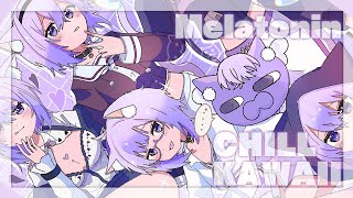 【Melatonin/メラトニン】Chill可愛い💜リズムゲームに挑戦🥱【猫又おかゆ/ホロライブ】