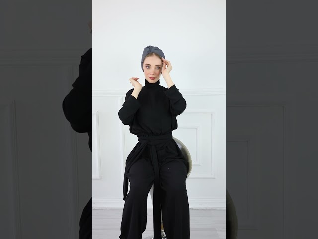 توربان قطني قابل للتعديل-رمادي فاتح