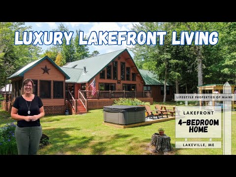 SOLD | Luxury Lakefront Home ￼| Maine Real Estate