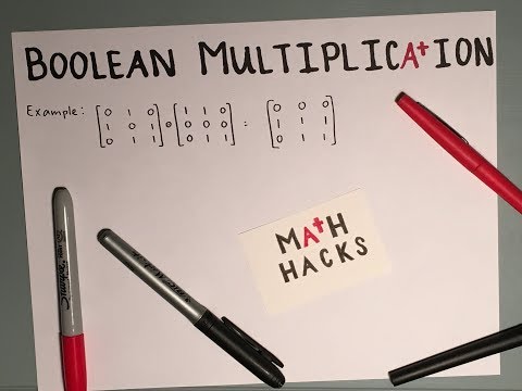 Boolean Matrix Multiplication: Easy to Follow Example!