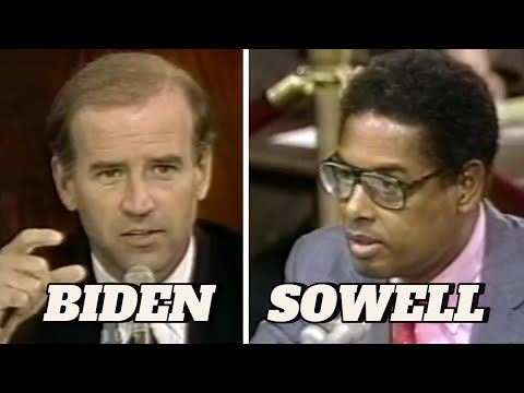 Thomas Sowell Schools Joe Biden | 1987 Bork Hearing