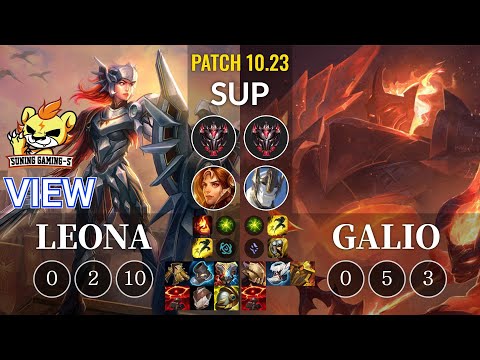 SG-S View Leona vs Galio Sup - KR Patch 10.23