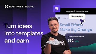 🔴 Turn Your Website Into a Money Making Machine with Hostinger Horizons