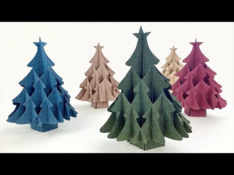 Paper Christmas Tree｜How to Make a 3D Christmas Tree｜Christmas Crafts｜Christmas Ornament