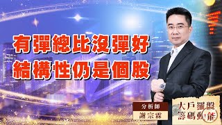 有彈總比沒彈好 結構性仍是個股｜大戶羅盤籌碼動能 ｜謝宗霖 (圖)