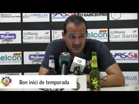 CFC - PALAMÓS CF (2-3). Roda de premsa de Joan Màrmol, Palamós CF (04/09/2016)