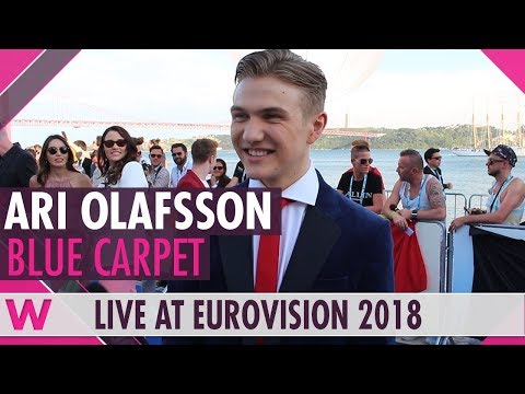 Ari Ólafsson (Iceland) @ Eurovision 2018 Red / Blue Carpet Opening Ceremony