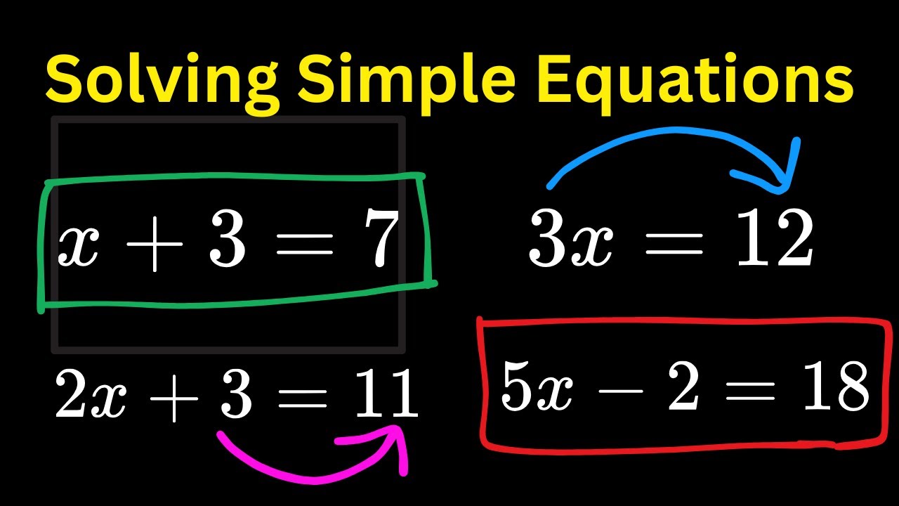 ✅ Solve Basic Equations FAST! (Easy Math Tricks You MUST Know) #mathmystery  #learnmathfast