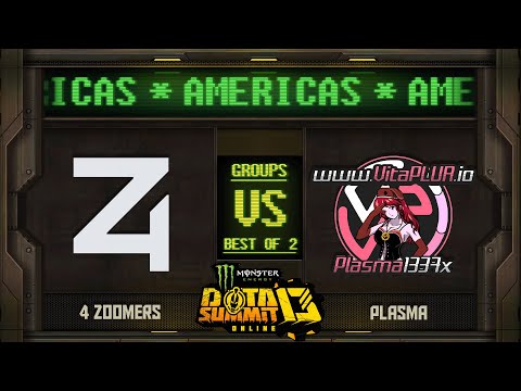 4Zoomers vs Plasma Game 1 - Monster Energy Dota Summit 13 Online NA/SA: Groups w/ rkryptic & Neph