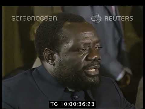 Jonas Savimbi of UNITA Speaking On The Prospects of Peace in Angola | Bonn, West Germany | July 1988