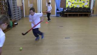 Primary PE Lesson plan ideas for teachers.  Hockey - Halfway Pass