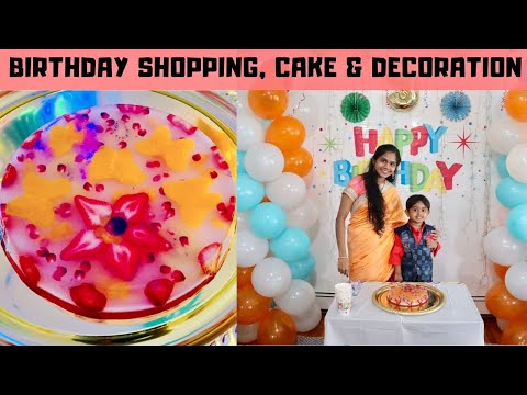 Birthday preparations vlog | shopping | jelly cake |...