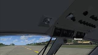 Microsoft Flight Simulator X Beechcraft King Air C90B Seychelles Intl Airport Take OFF and Departure