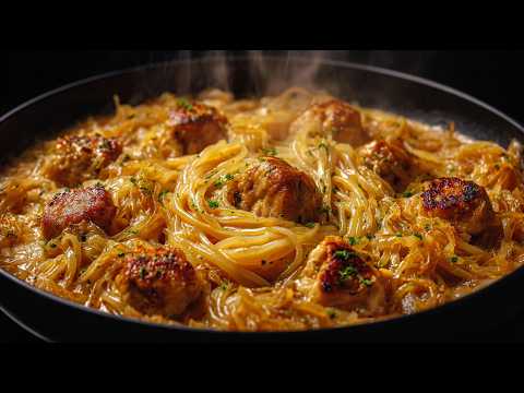 🤩 Caramelized Cabbage + Chicken Pasta = Mind Blown! 🤯