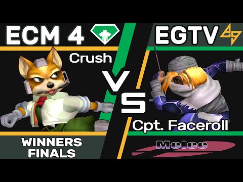 FSBR | Crush (Fox) vs. IX | Captain Faceroll (Sheik) | SSBM WF | EC4