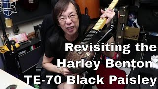Video thumbnail for Harley Benton TE-70 Black Paisley. A revisit. by Jon is just TOO LouD!!