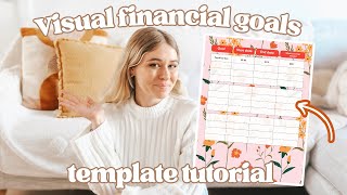 How to Create a Visual Financial Goals Template